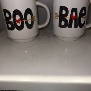 Boo and bae mug set